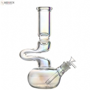 12 Inches Rainbow Color Twist Glass Water Pipe