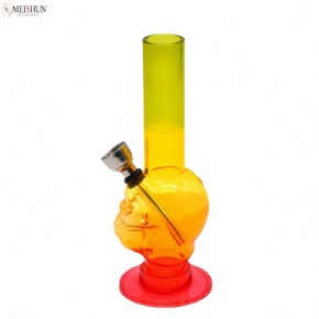 Wholesale 5.9 Inches Three-Color plastic Skull bong Acrylic Mini Bong