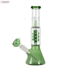 Wholesale 10.63 Inches Coil Perc Water Bong Double Chamber Bong