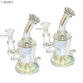 6 Inches Iridescent Glass Bongs Mini DAB Rig