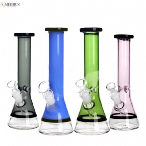 10 Inches Colorful Glass Beaker Bong