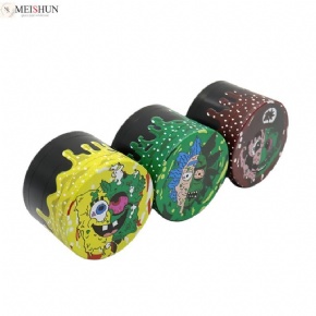 Wholesale Zinc Alloy 4-layer Colorful Weed Grinder