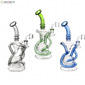 Wholesale Bent Neck Recycler Bong Dab Rig