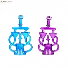 Wholesale Fluorescent Color Klein Recycler Bong