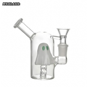 Wholesale 3D Little Monster Ghost Mini Glass Bubbler Pipe