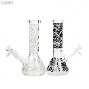 Wholesale 8 Inches Skull Decal Beaker Bong