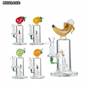 Wholesale Unique Fruit Style Glass Bubbler Pipe With Showerhead Perc