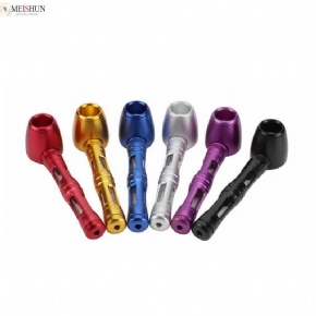 Wholesale 4.7 Inches Zinc Alloy Glass Metal Smoking Pipe