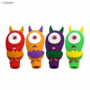 New Arrival Colorful One Eyed Eggplant Silicone Pipe