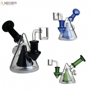 Mini Triangular Conical Glass Dab Rig