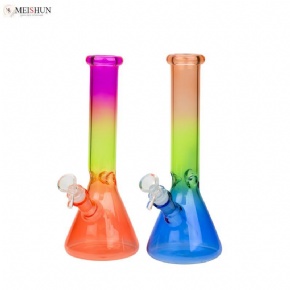 10inch Colorful Gradient Customizable Beaker Bong