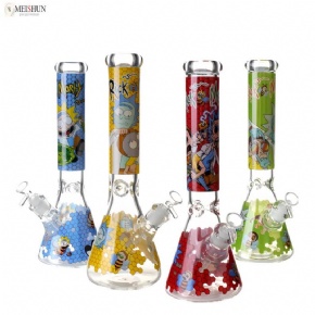 Wholesale 14 Inches Customizable Rick and Morty Glass Bong