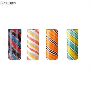 Wholesale Colorful Twisted Stripes Glass Joint Tips