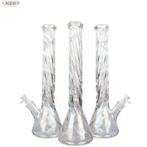 Wholesale 14 Inches Holographic Rainbow Beaker Bong