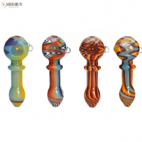 Wholesale America Color Wig Wag Glass Spoon Pipe