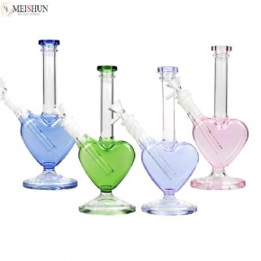 Wholesale 9 Inches love heart Glass Dab Rig