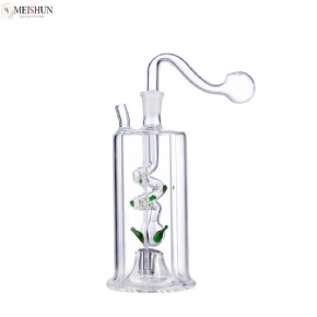 Wholesale LED Color Changing Light Glass Oil Burner Bubbler With 10mm Hose